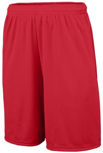 Augusta Adult Unisex 3.4 oz, 100% polyester Wicking Training Shorts with Pockets